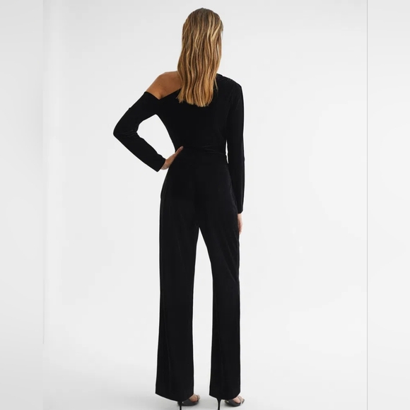 NWT REISS | $290 Ella Velvet Jumpsuit - Picture 6 of 10
